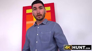 Slurping dark haired Jaylade Angelis coochie and ample cupcakes to help them pay for their meal (Raul Costa)