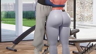 18yo Big Tits Redhead Stepsister Teen Face Fuck and Cum in Mouth with Huge Cock Stepbrother - Mansion Days - 3D Taboo Game
