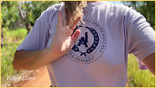 Wifey does like to flash her perfect tits