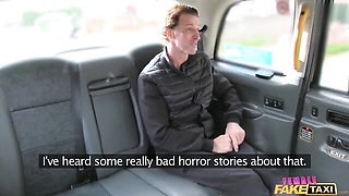 Blowjob sex with glamorous Tony De Sergio and Ava Austen from Female Fake Taxi