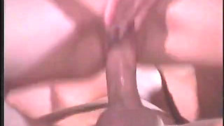 Big cock dude gets sucked by full breasted brunette before doggy style fuck