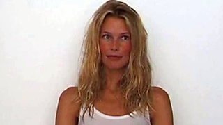 Claudia Schiffer's See-Through Shirt Exposes Her Nipples
