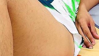 Busy Step Sister Helps Her Step Brother His Erection