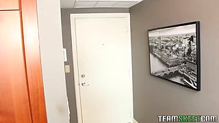 Cute small young sucks off a Big Cock stud