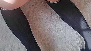 Tight sweet clit and ass solo toy fun