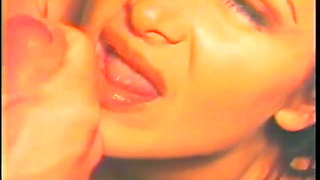 Horny sensational brunette gets her tight erotic body fucked hard - vintage video