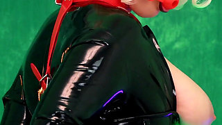 Sexy Rubber Gagged MILF: Bondaged in Latex