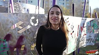 German Scout Casting: Petite Latina Teen Priscila Belini with Perfect Tits Fucked Hard
