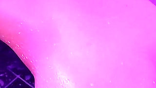 Wet and Messy Milky Shower All Over Me Rubbing Boobs Pussy
