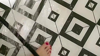 Go in shower for have fun. More feet for you