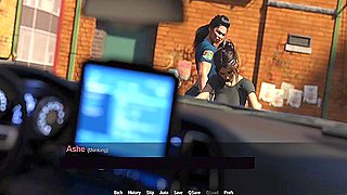 Shemale Police Office Grinding Her Cock Against Ashe Ass