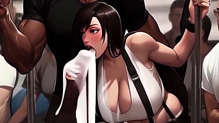 Tifa Always Meets the Most Interesting People on the Midgar Train