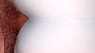 Rubbing My Big Cock on Wifes Cameltoe Bent Over Doggystyle Position in Blue Yoga Shorts