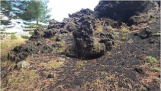 Italian Amateur Outdoor Green Eyed Brunette Gets Fucked By Her Hiking Guide