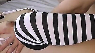 Slender with Beautiful Breasts, Amateur with Big Boobs, Blowjob and Pussy Cumshot Sex. Uncensored, Maid Cosplay