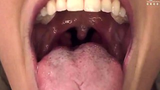 Small titted brunette teen fingering on the bed