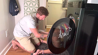 Oh No! Whore Got Stuck in the Dryer Bwc Blowjob Backshots