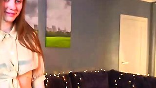 Close up with teen blonde sex doll rubbing her cunt