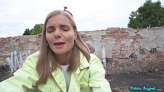 Martin Gun’s Blonde Teenie Passion in Public Heat