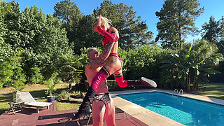 Outdoor Sexwrestle Tatiana Steele Vs Jay Spear