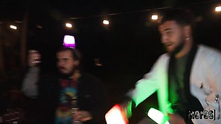 A young and slutty hottie Violet Voss is jumping on a big cock