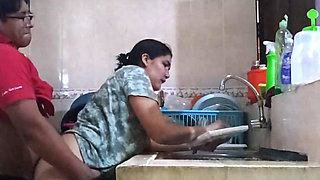 Sexy Latina Sex in the Kitchen