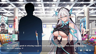 Hentai Game - Married Woman Cosplays Her Vtuber at Event & Has Sex - V-Lover