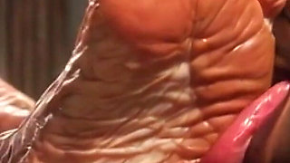 Very Old Granny Feet Oiled & Licked - Intense Sole Worship