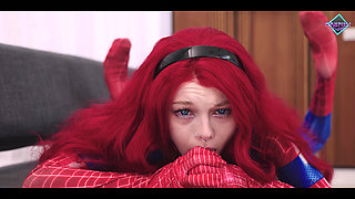 Spider Woman and Her Wet Needy Spider Holes. Thor's Hammer Cream