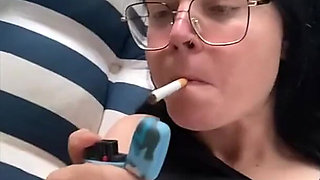 Chillout and Smoking Two Cigarettes of Course with My Two Naked Boob