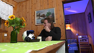 Ski Geil Kitchen Seduction with Hot Brunette Beauty