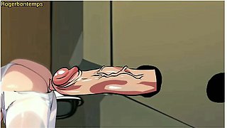 Pregnant Woman Enjoy Gloryhole At Doctor Gynecologist Toilet Cartoon Hentai Animation
