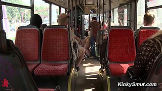 Public Bus Group sex Fucks Uma Hard