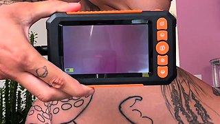 Big boobs milf masturbates with her dildo