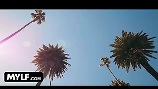 Mylf - sizzling hot cougars tempts hairy man pool guy to join them in fucking threesome