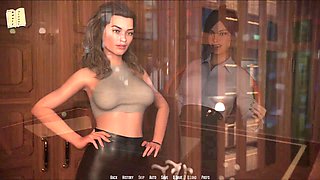 Steamy game guide featuring a blonde with big boobs and erotic tales