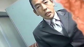 Skinny Asian Gets Cum That Runs Down The Face