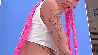 POV Your Big Stepsister Gets Freaky Strip-tease Pigtail Braids Dirty Feet Soles Spanking Spreading Boobs