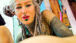Anuskattz has some anal insertion fun with her friends