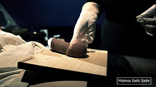 First Time Ball Nailing and Needles Through Gland