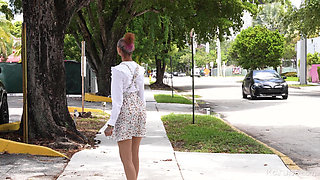 Petite latina teen gets some big dick advice from her stepdad