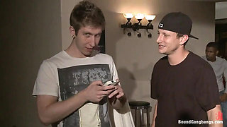 Cassandra Nix First Gangbang - 12 Guys at Frat Party Anal Creampie