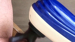 Massager massaging my cock