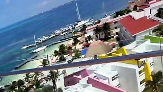 Masturbating and squirting on the hotel