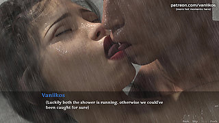 Busty Cheating Wife MILF Gets Her Tight Pussy Creampied in the Shower by 18yo Young Big Cock  a Stepmother's Love  Part 19