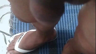 Rehearsing in the Kitchen with Dripping Soft Cock