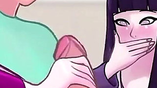 Hinata From Naruto Is Fucked in a Threesome as a Part of Therepy!!