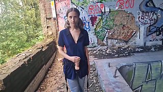 Russia Abandoned Dolphin Pool Public Outdoor Fuck Strapon Her Slave With Anastasia Mistress, Sasha Earth And Mistress Anastasia