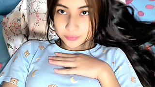 She recorded herself to fuck him in a schoolgirl sex night