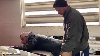 Paul Hengst - Youthful Arab Cocksmoker Takes Giant White Cock In Parking Lot 2 Cocksmoker